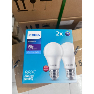 Combo 2 bóng ess led buld 9w e27 philips