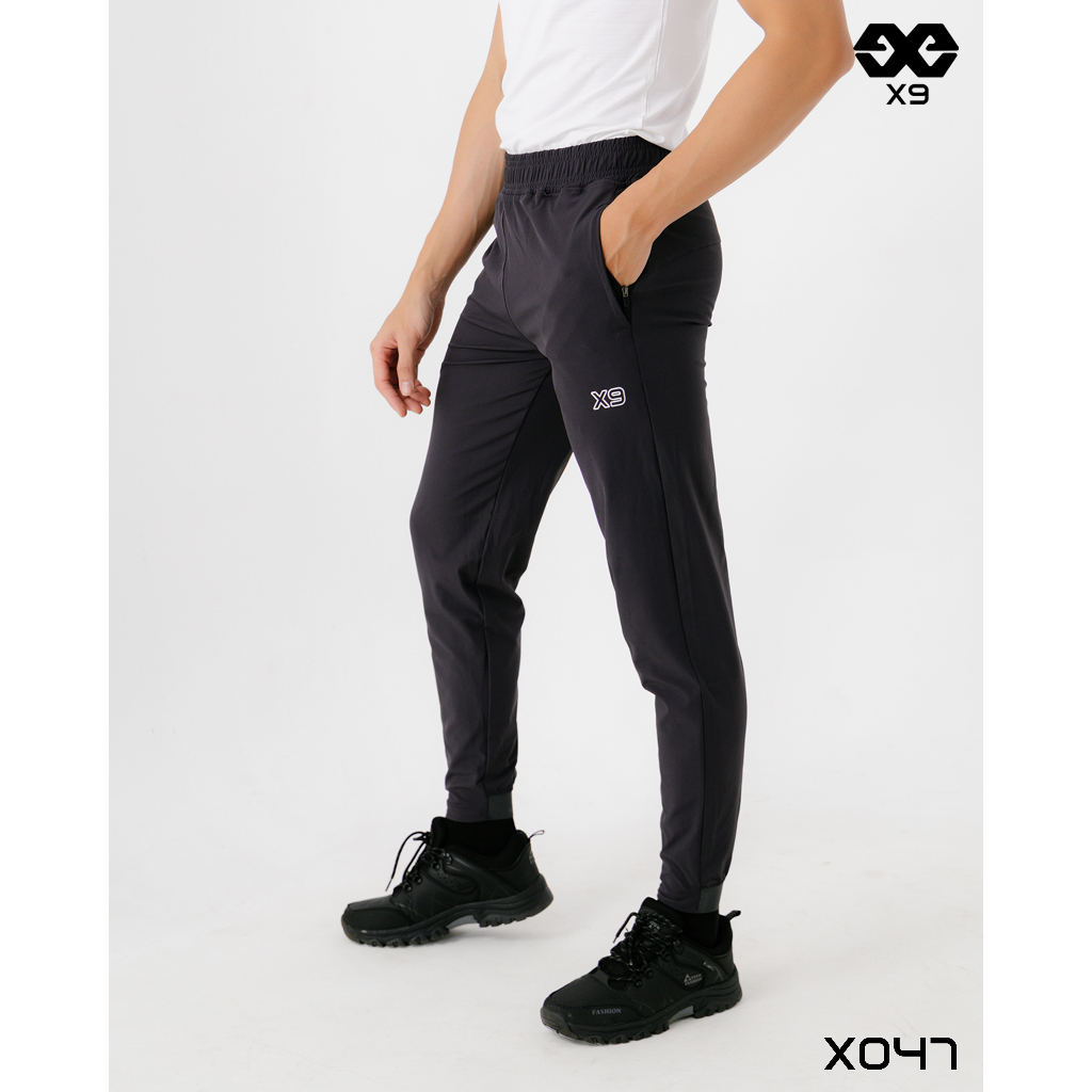 Quần Dài A Half Nam Siêu Mỏng Nhẹ Vải Dù Xi Co Giãn Siêu Tốt Thoáng Khí Tập Gym Thể Thao Chạy Bộ - X9 Sportswear - X047