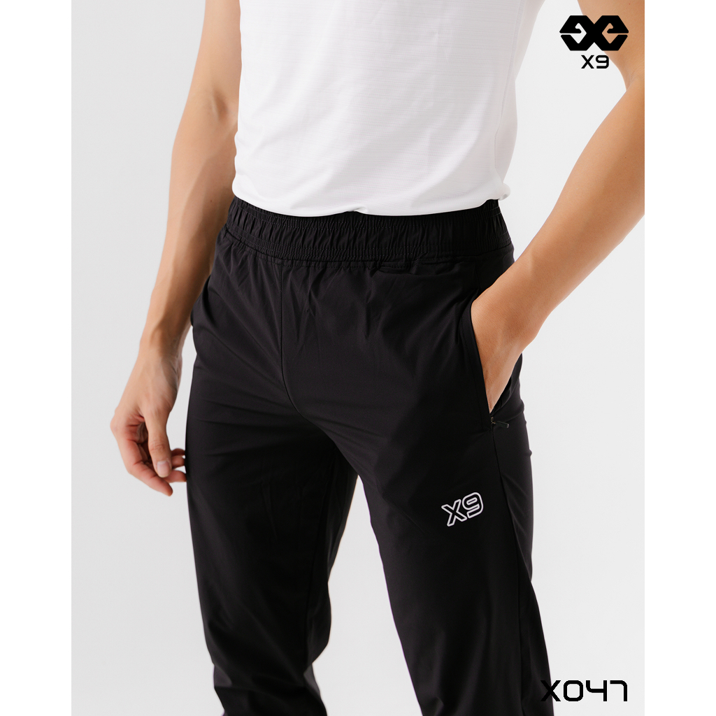 Quần Dài A Half Nam Siêu Mỏng Nhẹ Vải Dù Xi Co Giãn Siêu Tốt Thoáng Khí Tập Gym Thể Thao Chạy Bộ - X9 Sportswear - X047