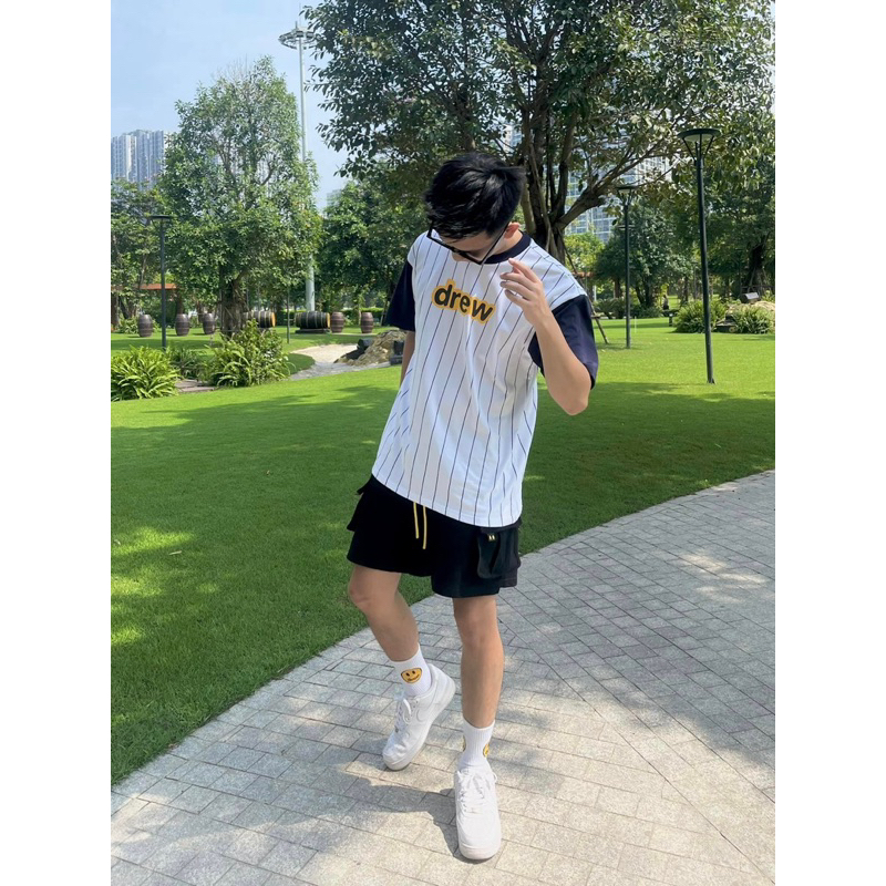Áo thun DR Secret Pinstripe Navy  hàng cao cấp loại 1 full bao bì tag & mác | BigBuy360 - bigbuy360.vn