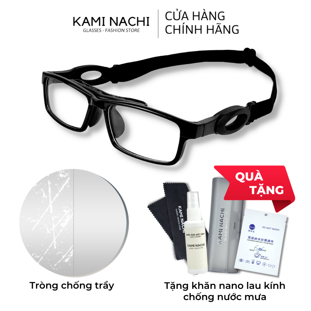 Mắt kính thể thao KAMI NACHI chuyên dụng cho người chơi thể thao cầu lông, bóng bàn, đạp xe