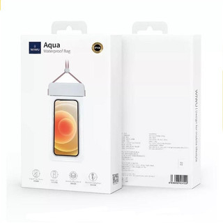 Túi chống nước cho điện thoại WIWU Aqua Waterproof Bag. Hàng chính hãng cao cấp chống nước tuyệt đối, độ trong suốt cao