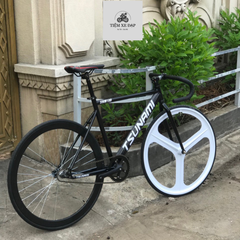 Xe đạp FixedGear Tsunami SNM100 vành trước 3 đao