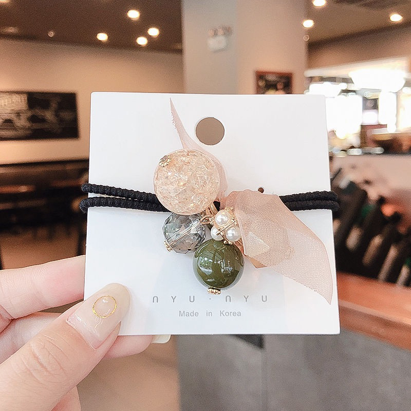 Dây Cột Tóc Đính Đá Pha Lê Dành Cho Nữ.