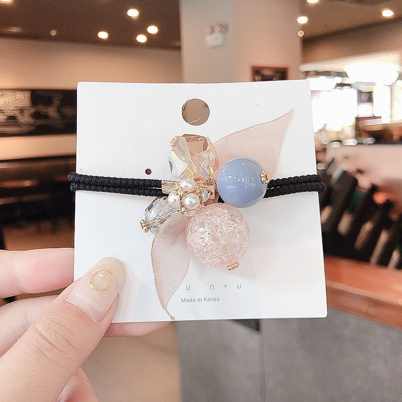 Dây Cột Tóc Đính Đá Pha Lê Dành Cho Nữ.