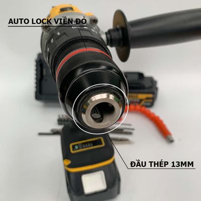 Máy khoan pin DWT 199V kèm tay cầm, khoan  tường, bắt vít, dùng liên tục 4 tiếng - Bảo hành 12 tháng