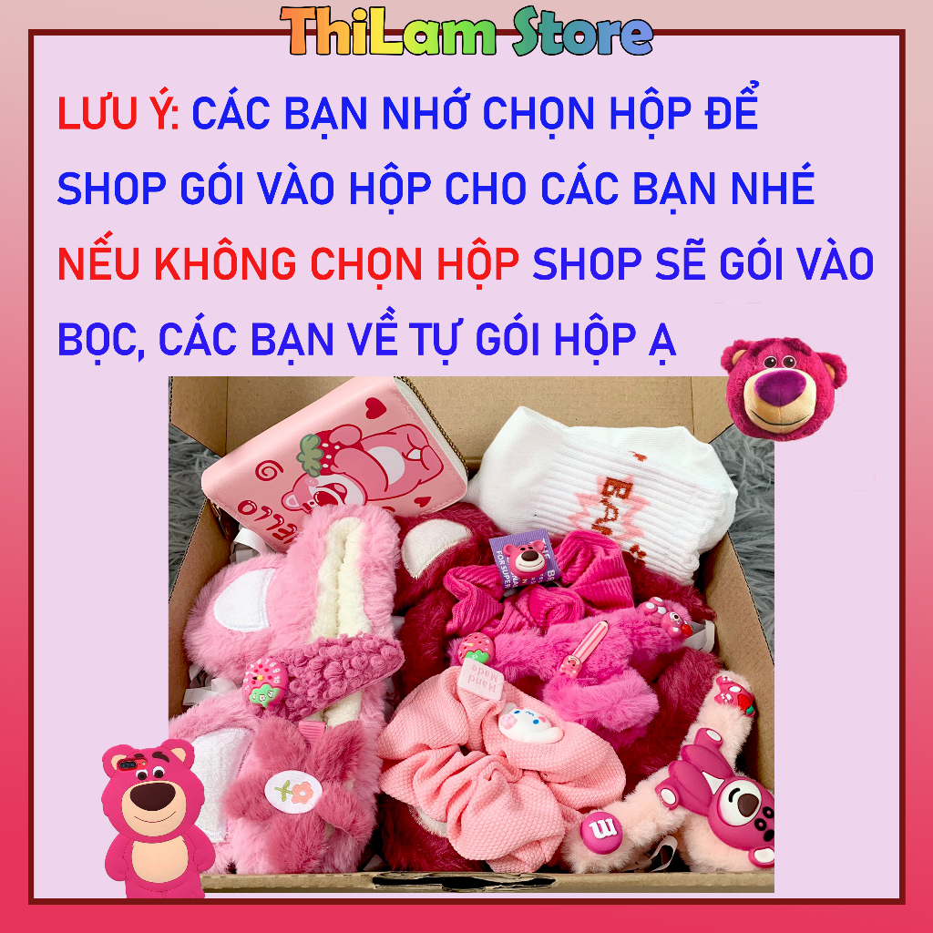 Combo Gấu Dâu Tự chọn - Set quà tặng siêu cute dành cho bạn nữ, quà sinh nhật