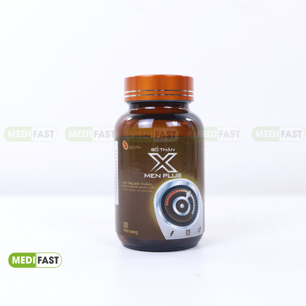 Viên uống Xmen Plus hỗ trợ bổ thận, cố tinh, tăng cường sinh lực, giảm tiểu đêm, tiểu nhiều lần - Lọ 30 viên