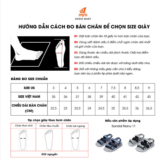 Giày Sandal Nam Nữ Nanu 11 Unisex