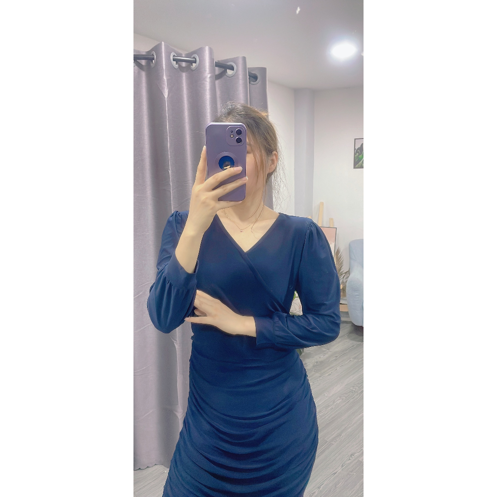 ĐẦM THUN NHÚN THÂN CỔ V
