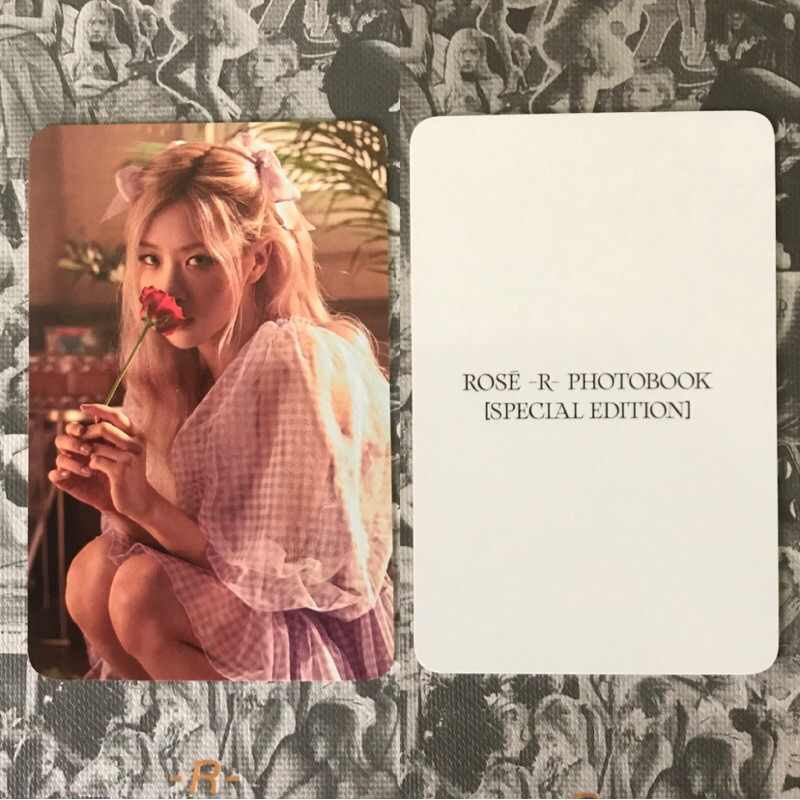 Blackpink| Card Rosé bông Pre Order Album -R- phiên bản đặc biệt của Rosé BlackPink