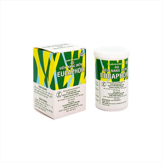 Giảm ho. tan đờm. eucaphor. lọ 40 viên nang.