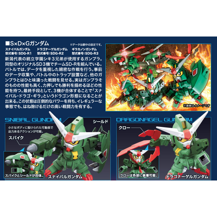 Mô hình lắp ráp Gundam SD S x D x G Gundam / SDG Gundam
