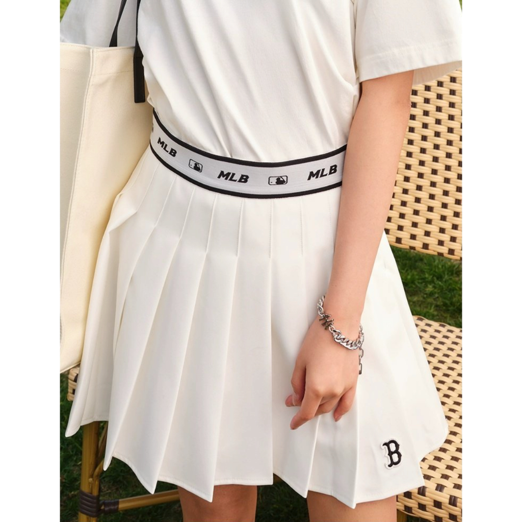 Chân váy xếp ly MLB xuất dư, chân váy thể thao tennis phong cách sporty năng động | BigBuy360 - bigbuy360.vn
