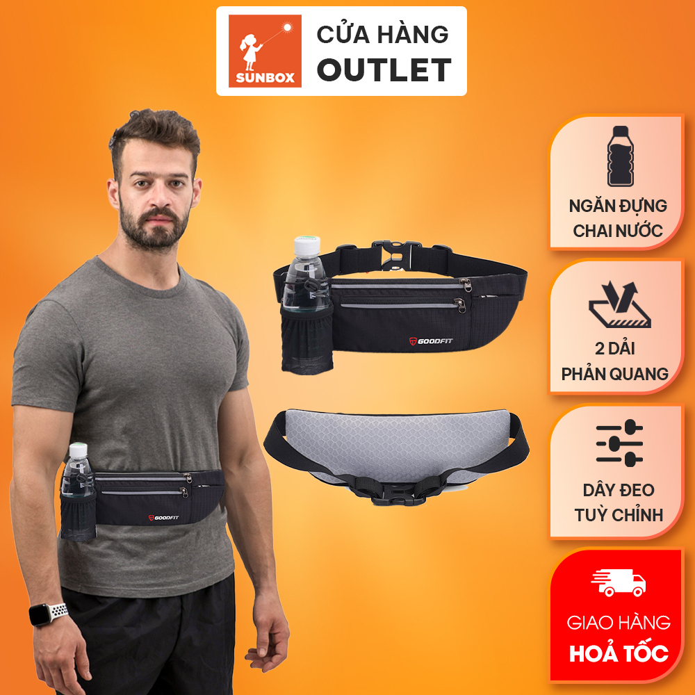Đai chạy bộ, túi đeo hông chạy bộ đựng điện thoại chống nước GoodFit GF108RB