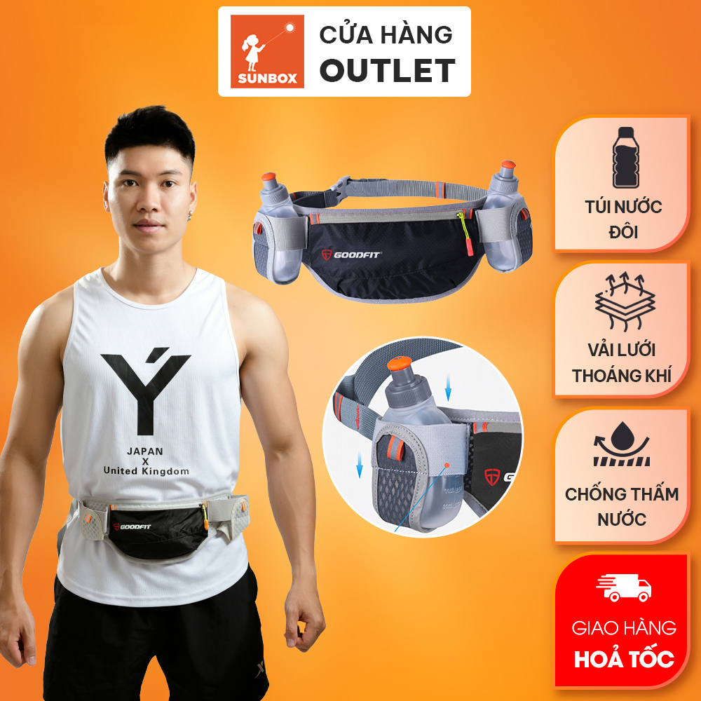 Túi đeo bụng chạy bộ đựng điện thoại chống nước chính hãng GoodFit GF109RB