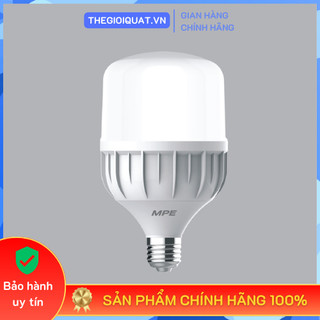 Bóng đèn led bulb trụ MPE LBD-40 40W thân nhựa cao cấp, ánh sáng trắng & vàng - Hàng chính hãng
