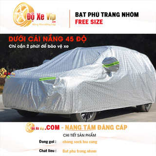 Bạt phủ xe, bạt phủ 3 lớp chống nắng mưa cực tốt cho xe hơi , đủ các size cho hatcbach