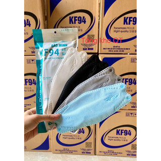 Khẩu trang Kf94 Bảo Minh hàng 4 lớp dày dặn có giấy kháng khuẩn.