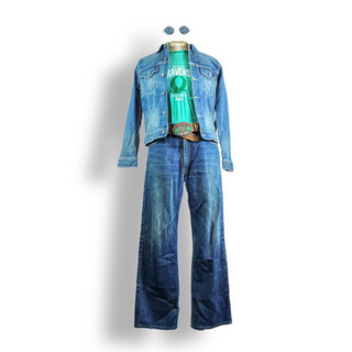 Set nam, vintage set,2hand set, quần jean levi's nhật, áo thun mỹ, tee, áo khoác jean nhật, jean jacket