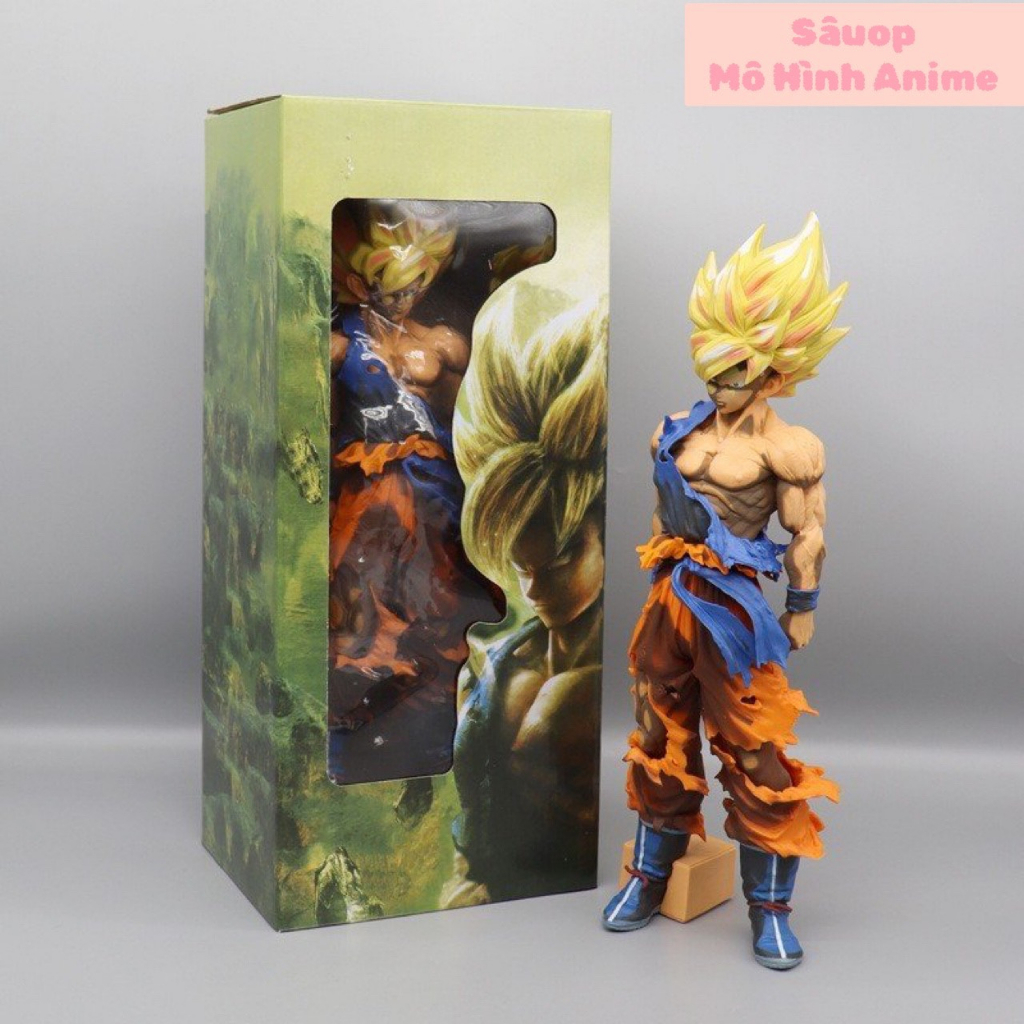 (Mô hình Dragon Ball) Son Goku Super Saiyan 2 tơi tả trong trận chiến dáng đứng - cao 33cm