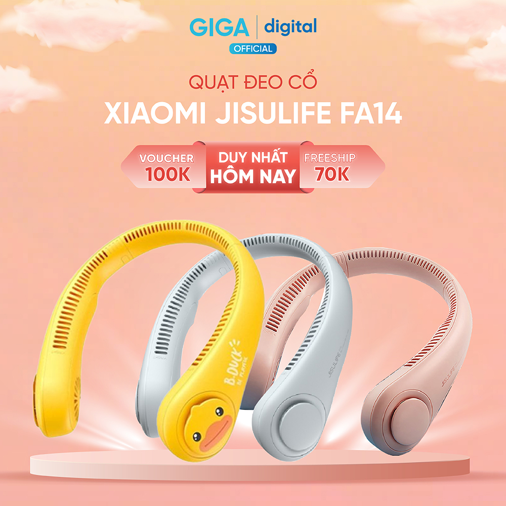 Quạt đeo cổ Xiaomi Jisulife FA14 - Quạt đeo cổ không cánh tiện lợi