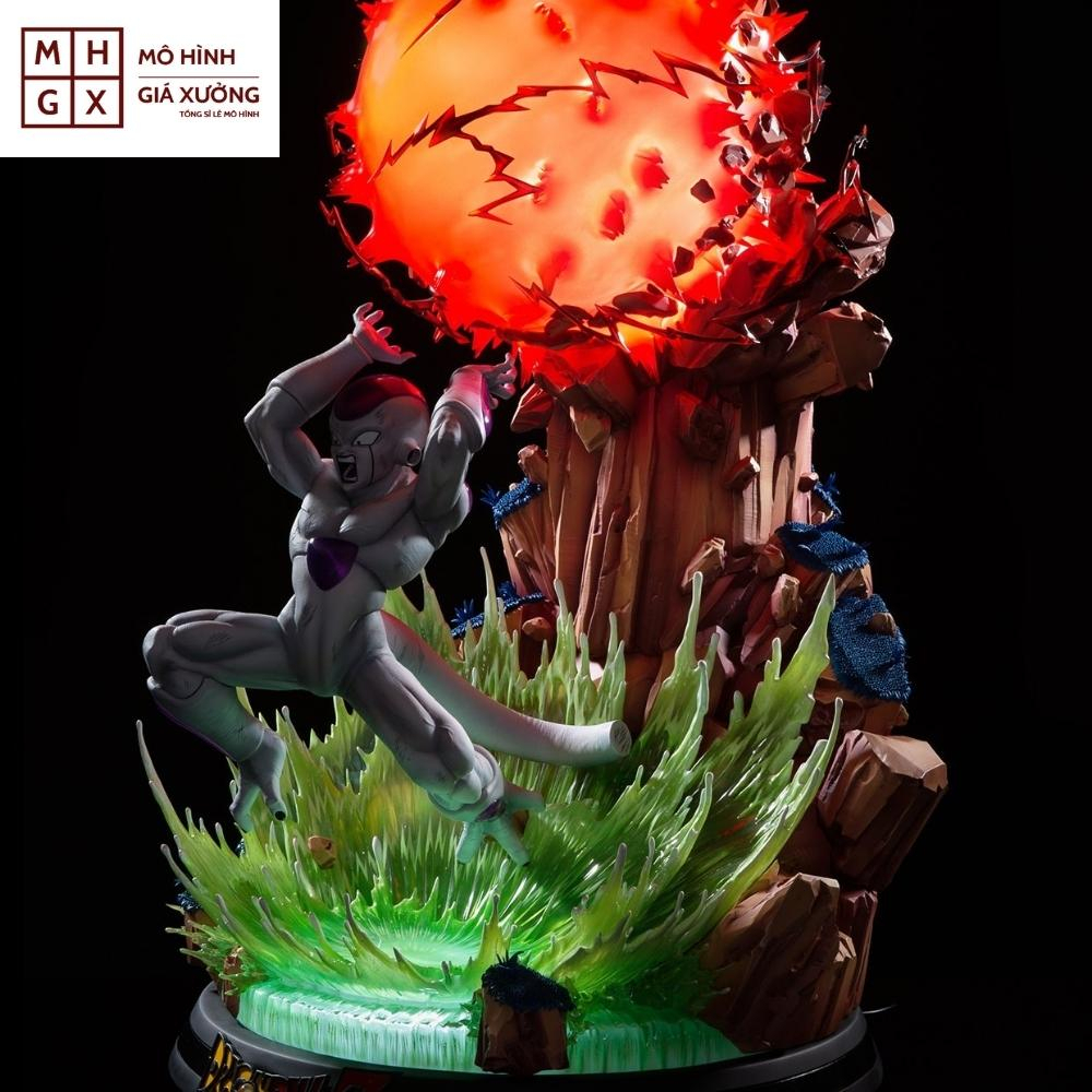 Mô hình Dragon Ball -  Mabu Béo Mabu Gầy Fide  Goku Nâng Cầu Có Led - Cao 21cm figure dragon ball , mô hình giá xưởng