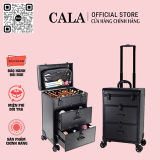 Vali kéo 3 tầng đựng đồ nail mi phun xăm trang điểm- Cốp vali kéo 3 tầng rộng rãi- Cốp to rộng rãi