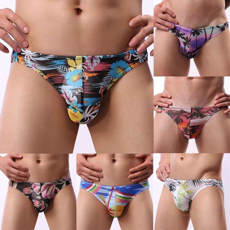 Quần lót nam tam giác bikini lưới size M-XL