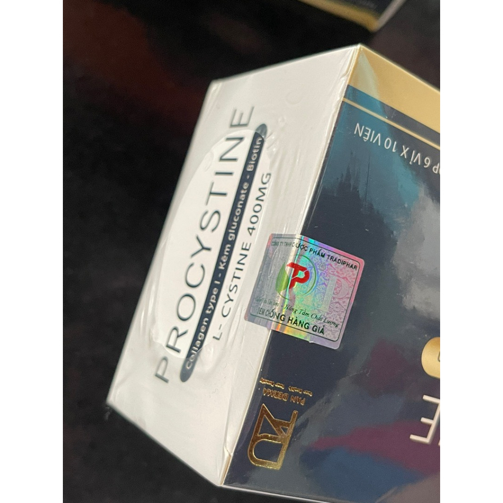 Procystine Viên uống giảm mụn trắng da, đẹp tóc móng Hộp 60 viên Mẫu mới nhất