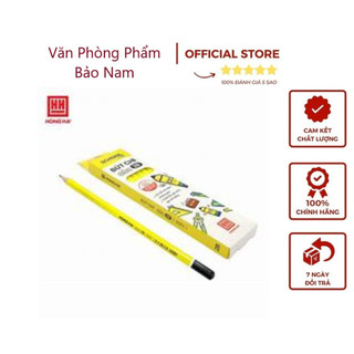 Bút chì gỗ 2b hồng hà - 3551, với ngòi chì 2b nét đậm, ra đều mịn khi viết/ vẽ