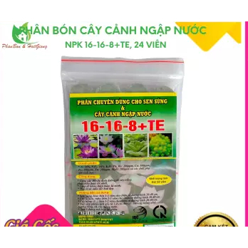 Phân chuyên dụng cho cây cảnh ngập nước 16-16-8+TE 24 viên