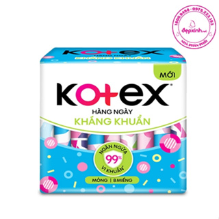 Băng vệ sinh Kotex kháng khuẩn hàng ngày gói 8 miếng