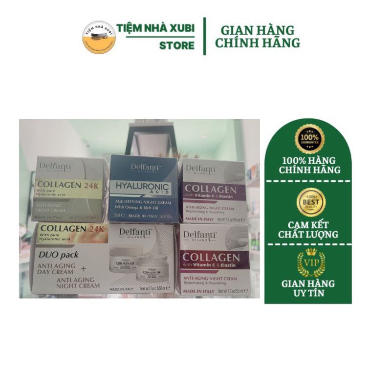 ( Mỹ) Delfanti Milan•COLLAGEN 24K • Kem Chống Lão Hóa • với Axit Hyaluronic tinh khiết • Sản xuất tại Ý