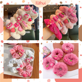 Scrunchies cột tóc Gấu dâu Lotso siêu hot ILAHUI