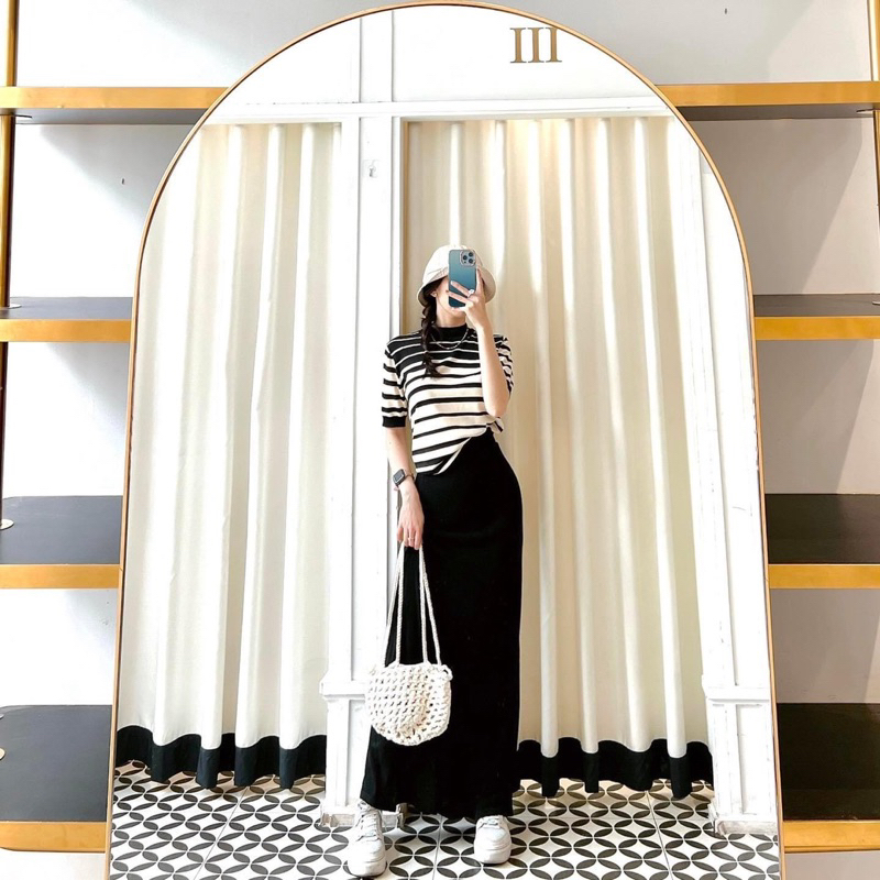 SET ÁO CHÂN VÁY LEN DÀI COCOBEBE SIZE M