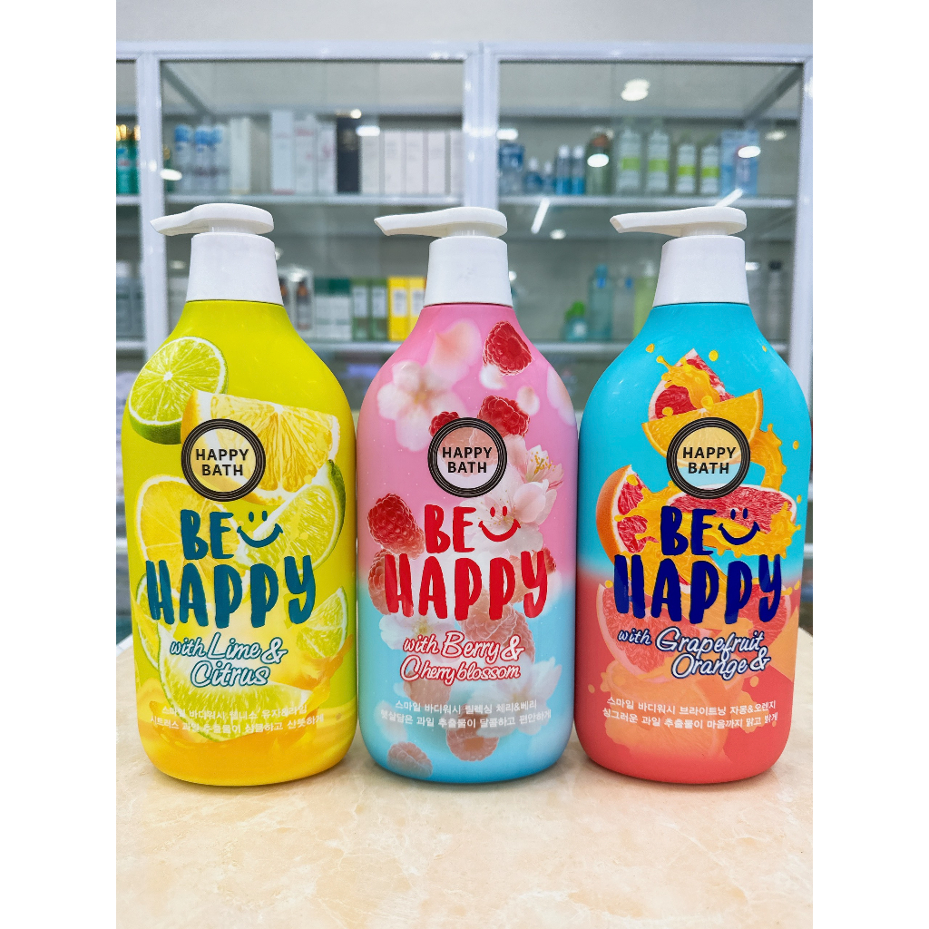 Sữa Tắm Thiên Nhiên Happy Bath Be Happy Smile Body Wash 900ml Chính Hãng Hàn Quốc