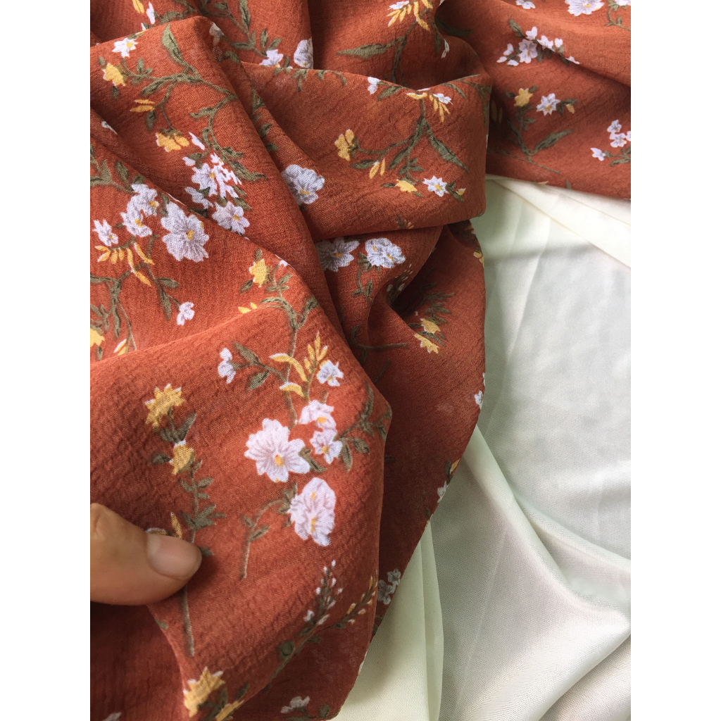 ❤️❤️❤️Voan chiffon hoa nhí