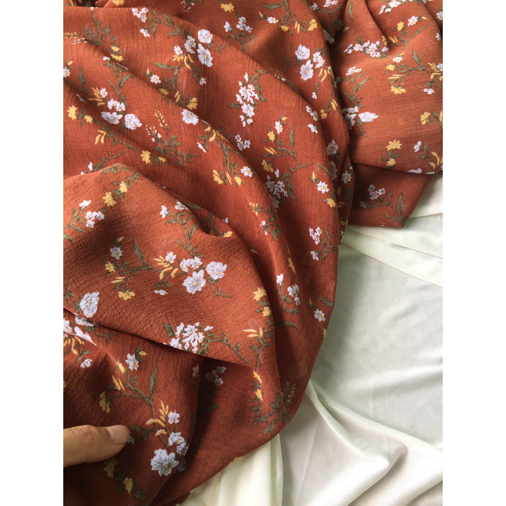 ❤️❤️❤️Voan chiffon hoa nhí