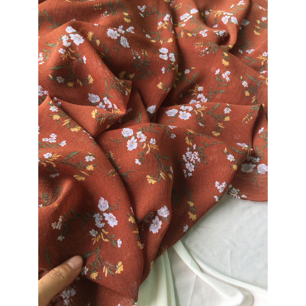 ❤️❤️❤️Voan chiffon hoa nhí