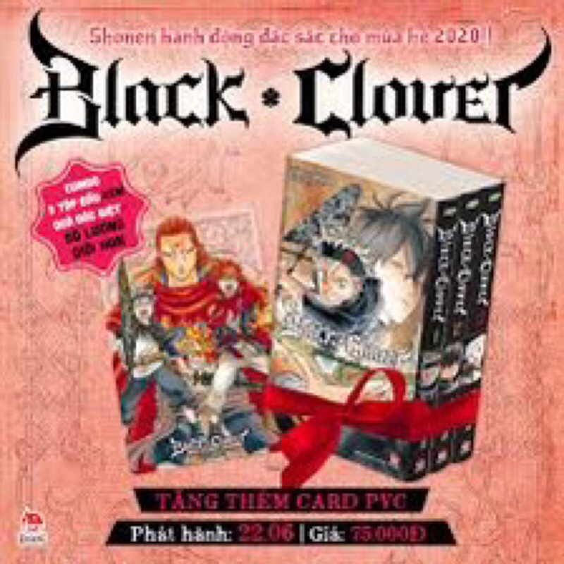 Black clover card pvc hiếm lẻ