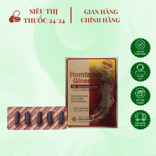 [ Hộp 60 viên ] Viên uống Homtamin Ginseng ⚡ CAM KẾT CHÍNH HÃNG ⚡ Viên uống bổ sung vitamin và muối khoáng cho cơ thể