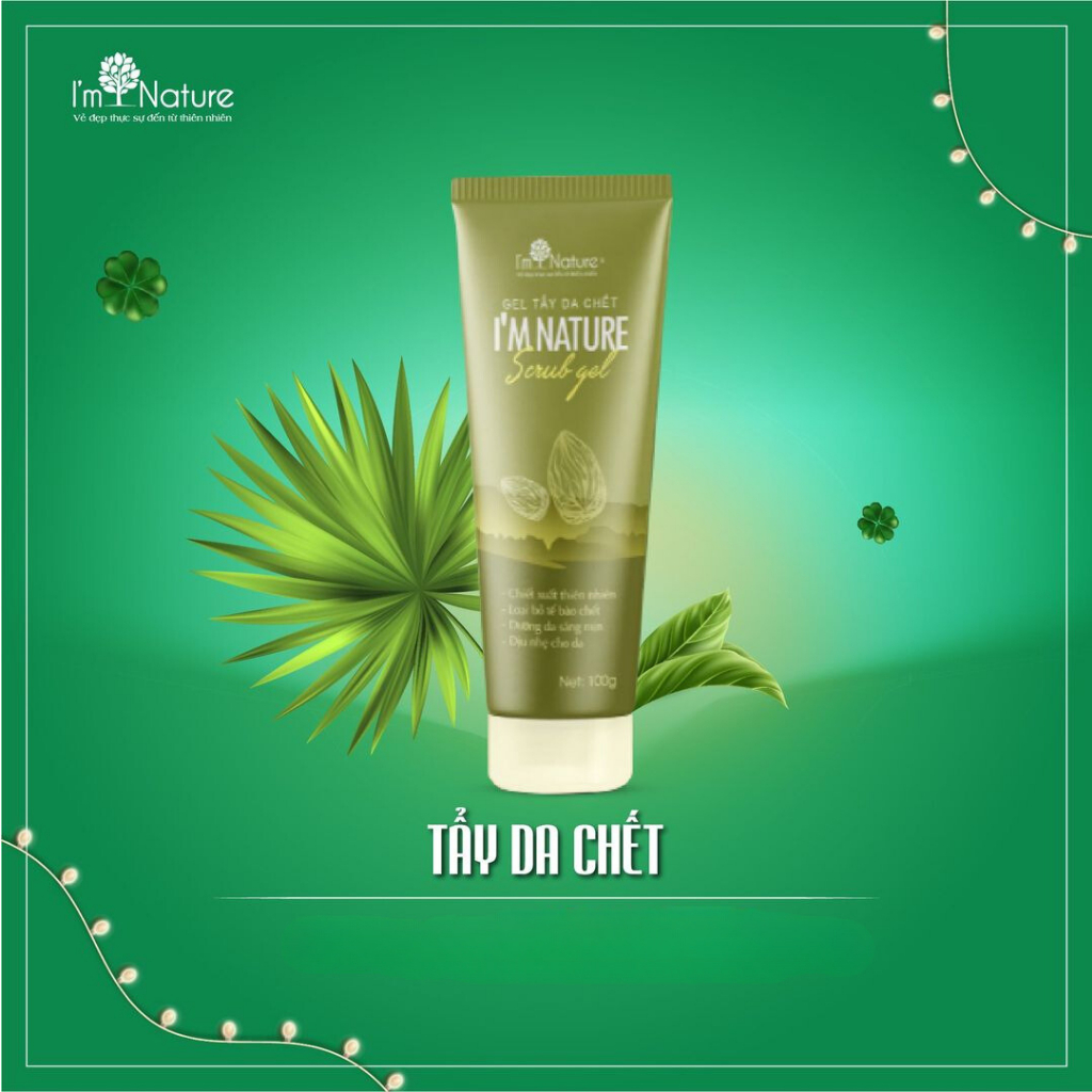 Gel Tẩy Da Chết I'm Nature Sáng Mịn Dưỡng Da 100gr - Dành Cho Da Mặt