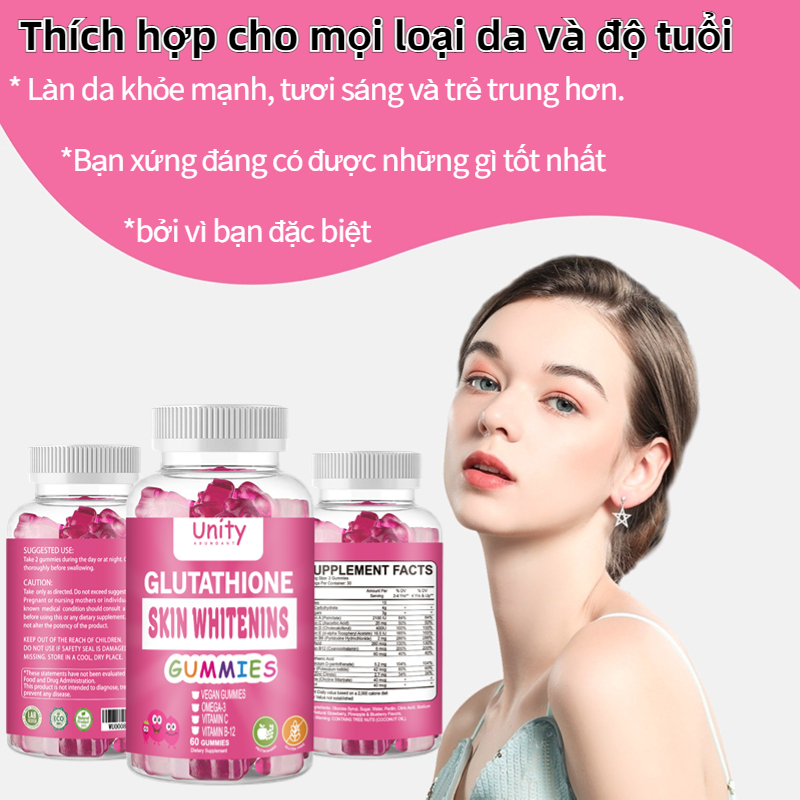 Viên uống glutathione collagen giúp ngăn ngừa lõa hóa da, sáng da, gỉam nám giảm nám sạm da cải thiện nội tiết tố