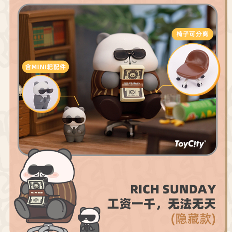 Mô hình nhân vật Gấu trúc Mr.PA 🌼Blind Box Nhà Đông Đông🌼