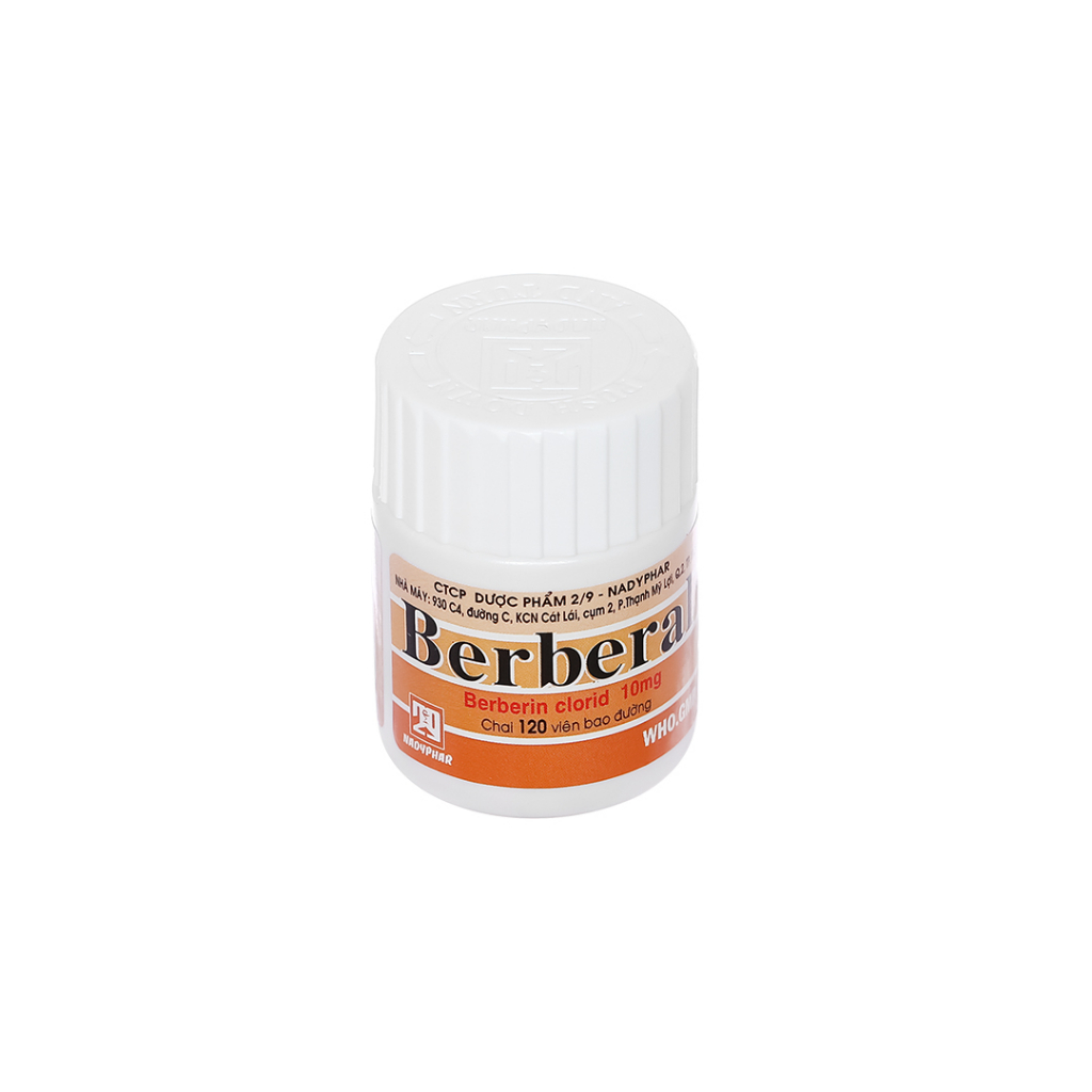 Berberal 10mg hết luôn tiêu chảy, kiết lị - lọ 120v
