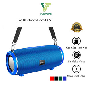  Loa Bluetooth Di Động Hoco HC5 Hỗ Trợ Khe Cắm Thẻ Nhớ Công Suất 30W  Âm Thanh Sống Động Bass Căng 5H Nghe Nhạc. 