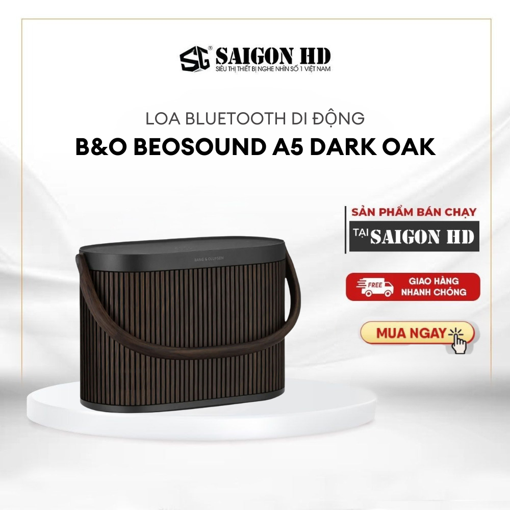 Loa bluetooth di động cao cấp B&O Beosound A5 Dark Oak - Hàng chính hãng