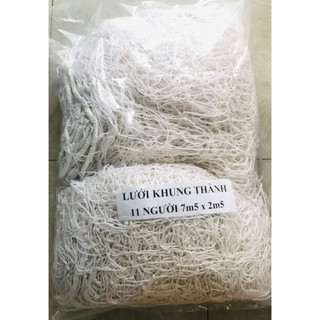1 bộ lưới khung thành bóng đá 11 người, 7m5 x 2m5, 1 bộ là 2 lưới , sợi đẹp