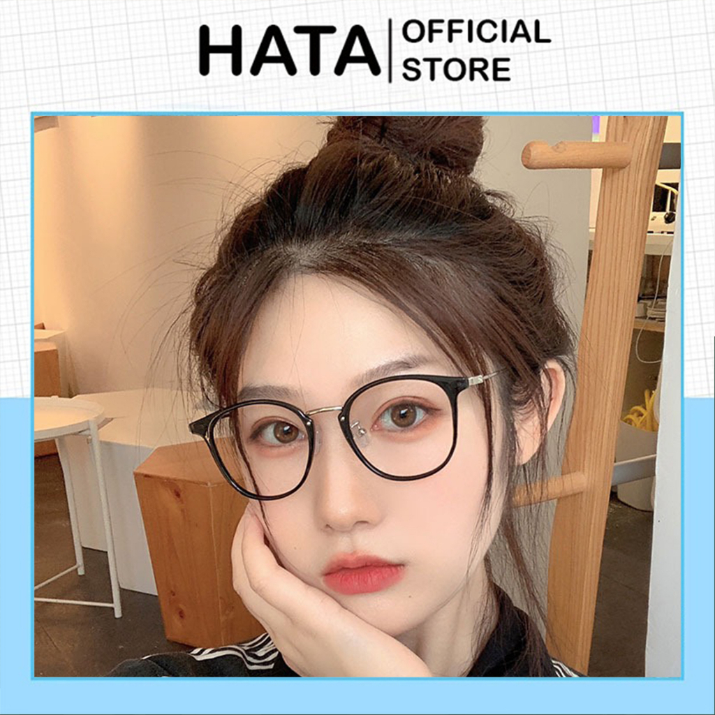 Mắt Kính Form Tròn Siêu Dẻo Unsex Nam nữ TR209 Phong Cách Hàn Quốc - Hata24h